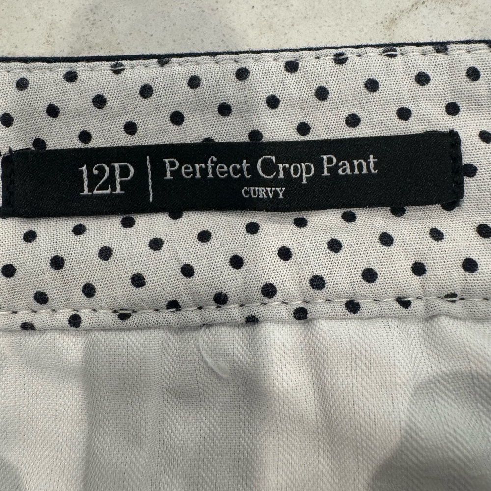 Talbots Perfect Crop Pant Curvy Fit Navy Blue Size 12P - Picture 5 of 10